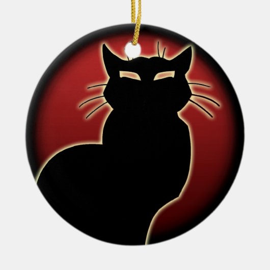 Cat Ornament Personalized Cat Decoration Gift (Voorkant)
