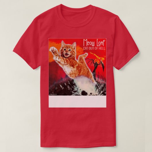 Cat Outta Hell T-shirt (Design voorkant)