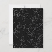 Cat & Owl Halloween repetitie Diner Uitnodiging (Achterkant)