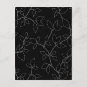 Cat & Owl Halloween Wedding Direction Kaarten (Achterkant)