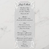 Cat & Owl Halloween Wedding Menu Kaart (Voorkant)