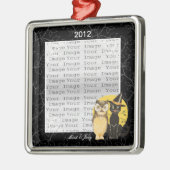 Cat & Owl Halloween Wedding Ornament (Links)