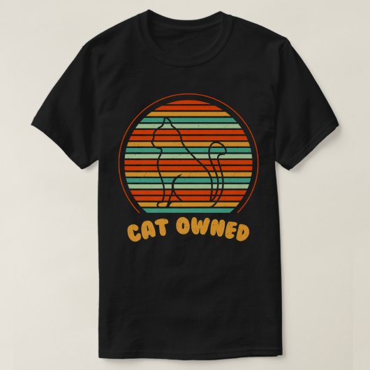 Cat Owned Friends Cat Lover Buddy Kitten Cat Mom F T-shirt (Design voorkant)