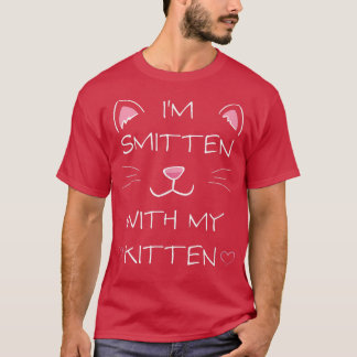 Cat Owner Cute Smitten by Kitten for Girls, Teens, T-shirt