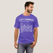 Cat Owner Dictionary  T-shirt (Voorkant volledig)