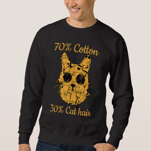 Cat Owner I 70 Cotton 30 Cat Hair I  Cat Trui (Voorkant)