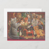 Cat Painted Postcard Briefkaart (Voorkant / Achterkant)