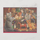 Cat Painted Postcard Briefkaart (Voorkant)