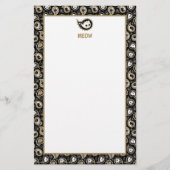 Cat Paisley Briefpapier (Voorkant)