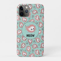 Cat Paisley - Coral and Mint