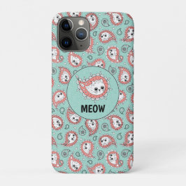 Cat Paisley - Coral and Mint Case-Mate iPhone Case