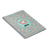 Cat Paisley - Coral and Mint Notitieboek (Rechterzijde)