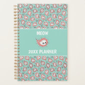 Cat Paisley - Coral and Mint Planner (Voorkant)