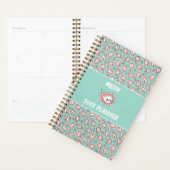 Cat Paisley - Coral and Mint Planner (Display)