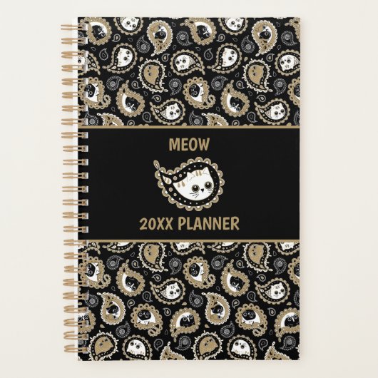 Cat Paisley Planner (Voorkant)