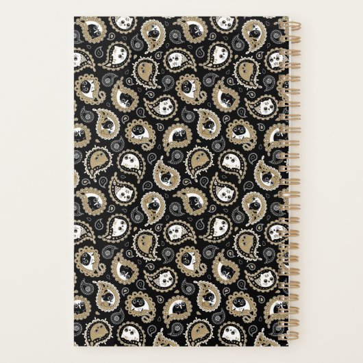 Cat Paisley Planner (Achterkant)
