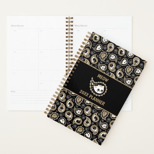 Cat Paisley Planner (Display)