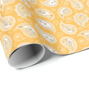 Cat Paisley - Vanilla Cadeaupapier