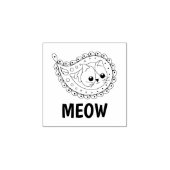 Cat Paisley - Vanilla Rubberstempel (Afrduk)