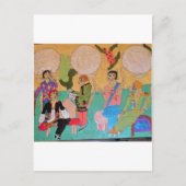 Cat pajama party briefkaart (Voorkant)