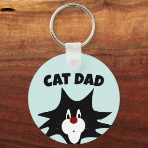CAT PAPA BLAUWE SLEUTELHANGER