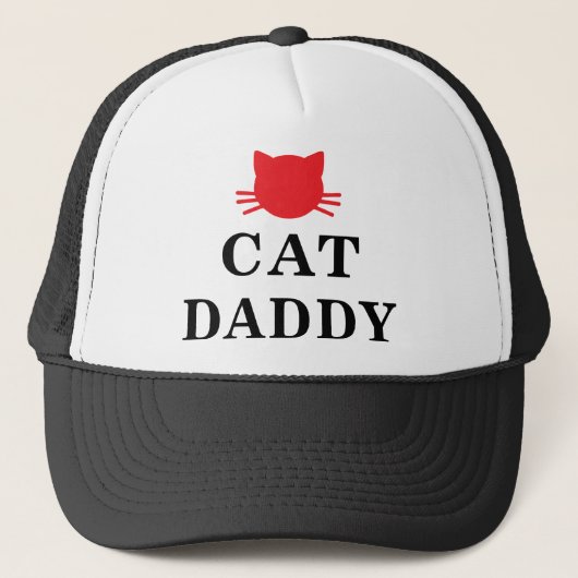 Cat Papa pet Trucker Hat (Voorkant)