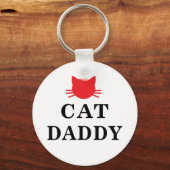 Cat Papa Sleutelhanger (Voorkant)