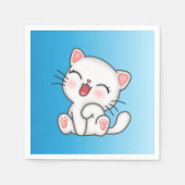 Cat Paper Napkin Servet (Voorkant)