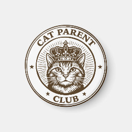Cat Parent Club – For Humans Owned by Cats Magneet