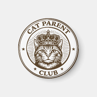 Cat Parent Club – For Humans Owned by Cats Magneet