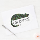 Cat Parent Ovale Sticker (Envelop)