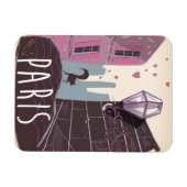 Cat Paris reisposter. Magneet (Horizontaal)