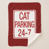 Cat Parking Sherpa Deken (Voorkant)