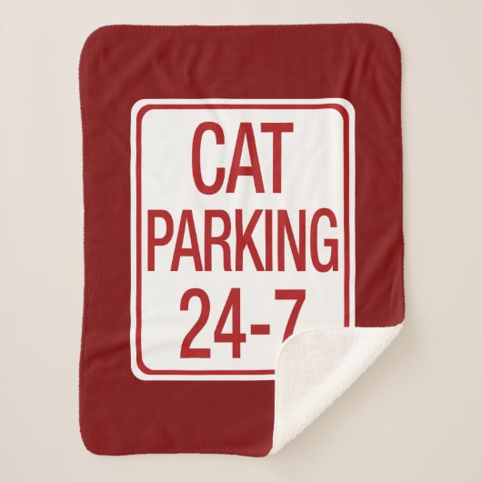 Cat Parking Sherpa Deken (Voorkant)