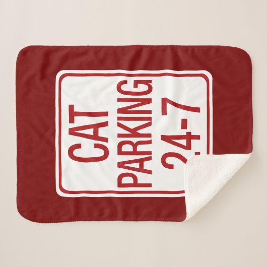 Cat Parking Sherpa Deken (Voorkant (horizontaal))