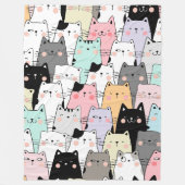 Cat Party 60x80 fleece deken (Voorkant)