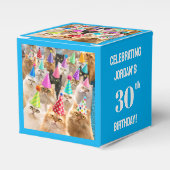 Cat Party Bedankdoosjes (Voorkant Zijde)