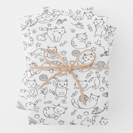 Cat Party. Cadeaupapier (In situ)