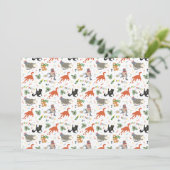 Cat Party Chaotic Christmas Feestdagenkaart (Staand voorkant)