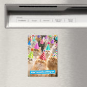 Cat Party Magneet (Insitu (Vaatwasser))