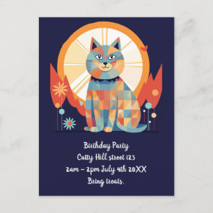 Cat Party uitnodiging