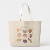 Cat Pastries Canvas tas (Achterkant)