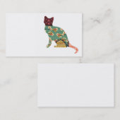 Cat Patchwork Pet Visitekaartjes (Voorkant / Achterkant)