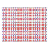 Cat Patroon rood, wit en blauw toetsenbord Tafelkleed (Voorkant (Horizontaal))