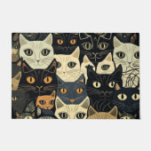 Cat Pattern Artsy Deurmat (Voorkant)