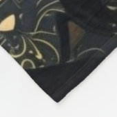 Cat Pattern Artsy Fleece Deken (Hoek)