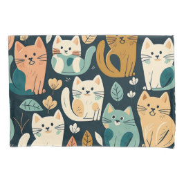 Cat Pattern Artsy Kussensloop