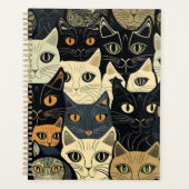 Cat Pattern Artsy Planner (Voorkant)