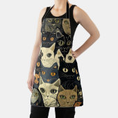 Cat Pattern Artsy Schort (Insitu)