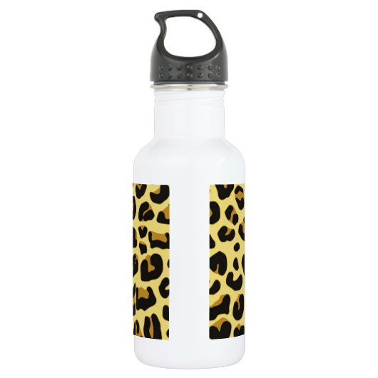 Cat Pattern (dierlijk Oerwoud) Waterfles (Achterkant)